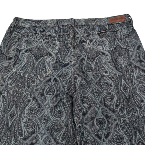 Wrangler High Rise Fierce Flare Paisley Print Jeans Womens 18 x 32 Cowgirl NWT - Picture 4 of 8